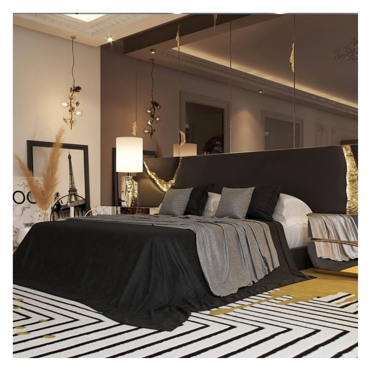 Noir Horizon Bed